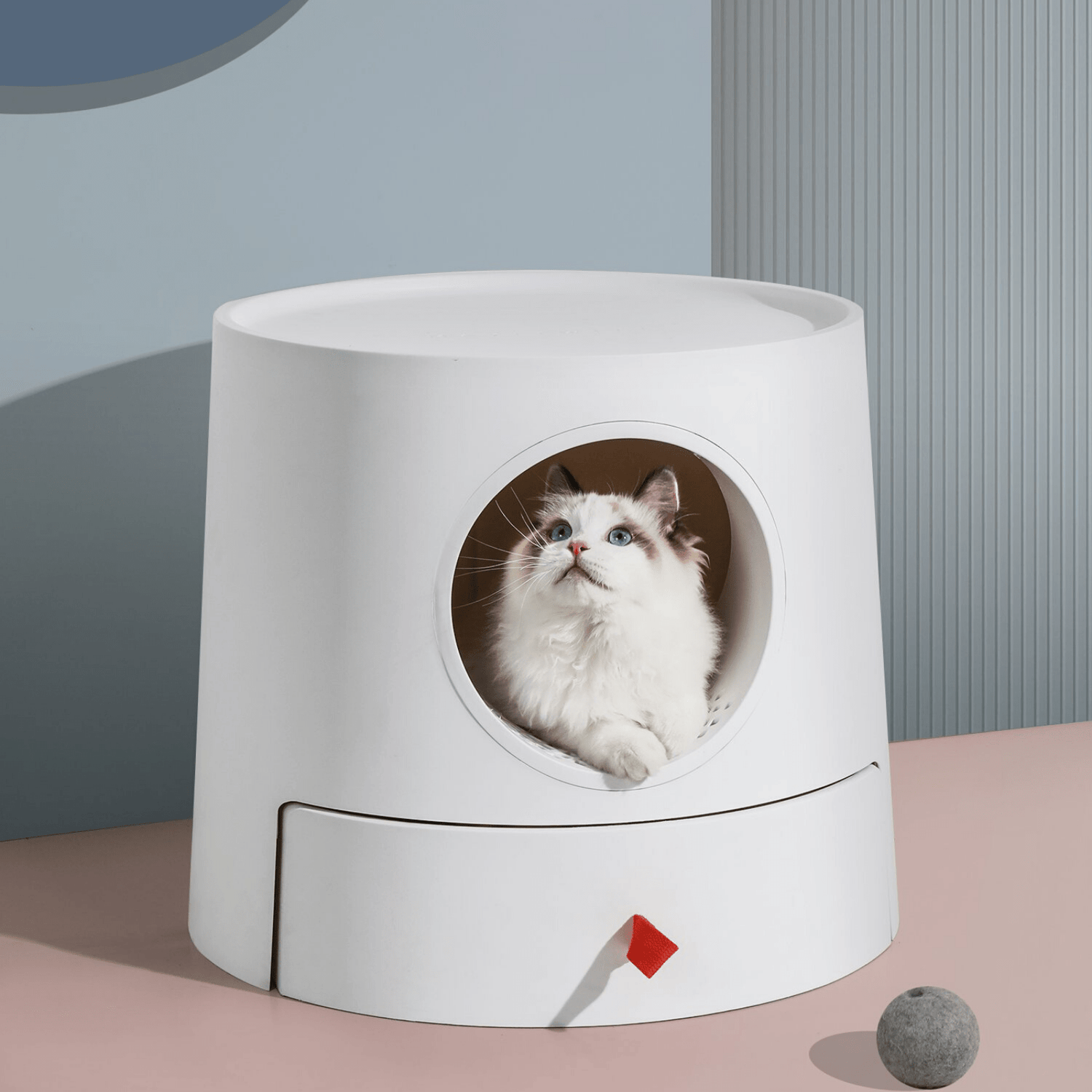 Design Katzentoilette Schloss 2-in-1