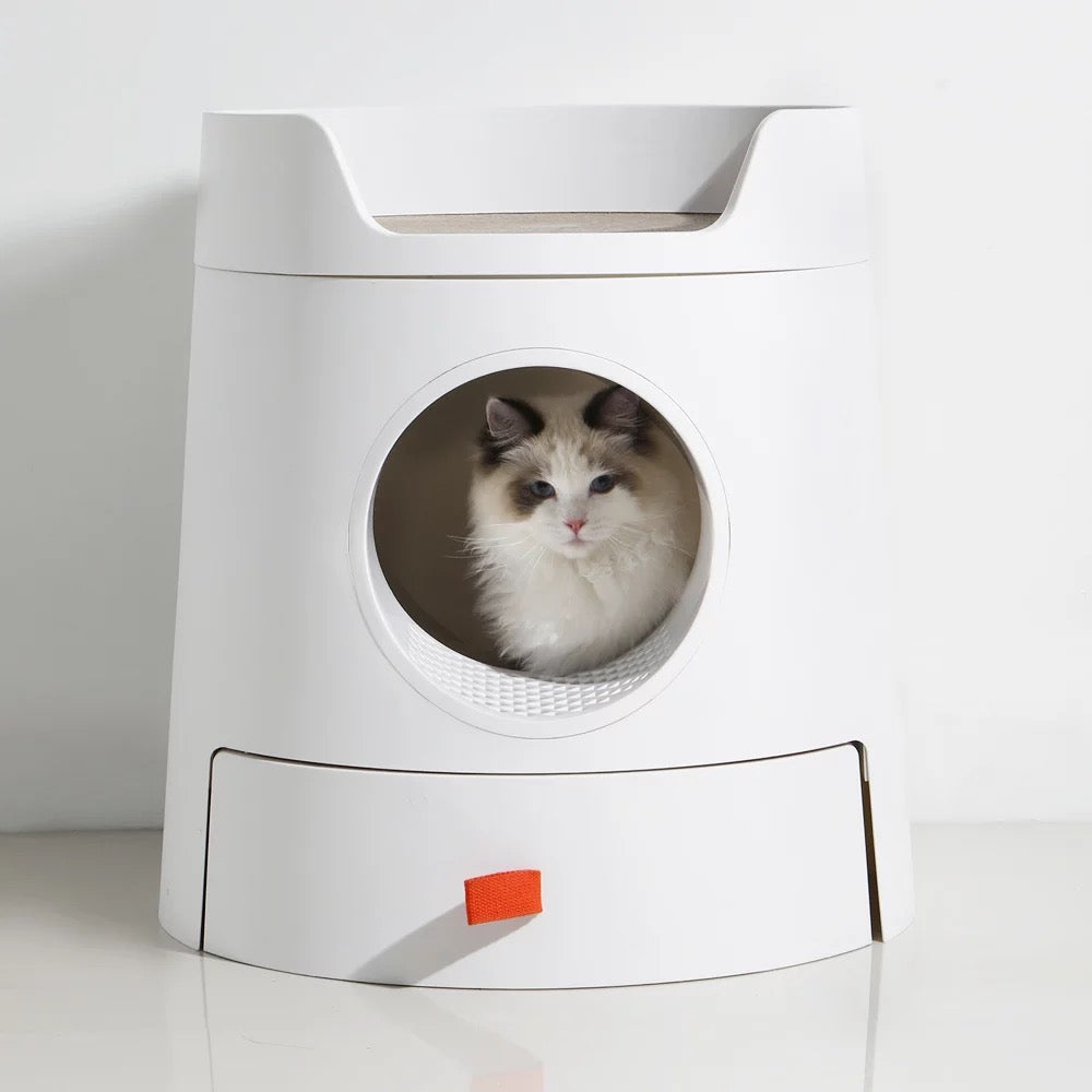 Design Katzentoilette Schloss 2-in-1